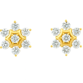18 KT Gold Diamond Earrings