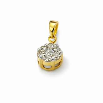 Light Look Gold Diamond Pendant