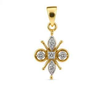 18 KT Gold Diamond Mini Pendant