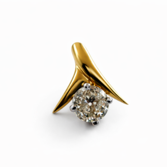 18 KT Gold Signature Solitaire Diamond Pendant