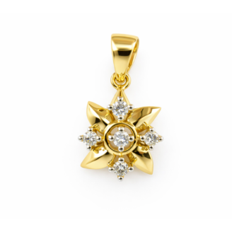 18 KT Gold Diamond Glow Pendant