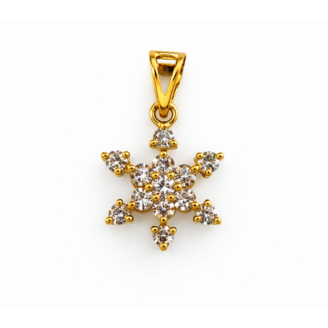 18 KT Gold Diamond Glimmer Pendant
