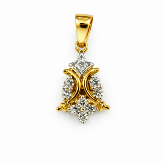 18 KT Gold Diamond Grace Pendant