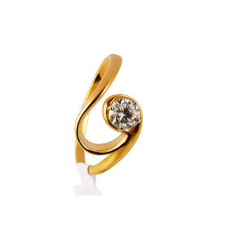 18 KT Gold Diamond Modern Designer Ring