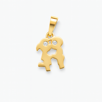 18 KT Gold Cute Diamond Pendant