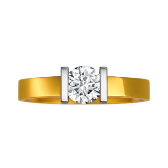 18 KT Gold Tappers Diamond Band Ring