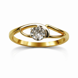 18 KT Gold Elegant Solitaire Ring