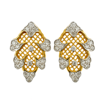 18 KT Gold Diamond Earrings