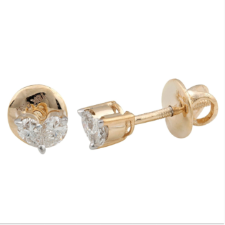 18 KT Gold Everyday Diamond Stud Earrings