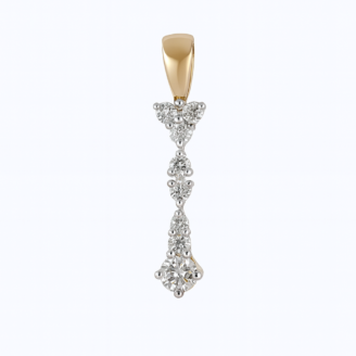 18 KT Elegant Diamond Pendant