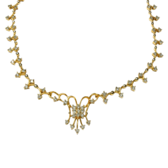 18 KT Gold Bridal Diamond Necklace