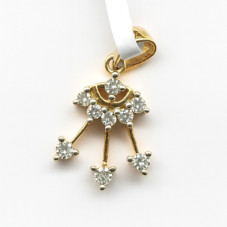 18 KT Diamond Contemporary Spark Pendant