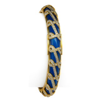 18 KT Gold Modern Spark Diamond Bracelet