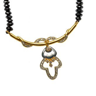 Classic Flower Diamond Mangalsutra – 18 KT Gold