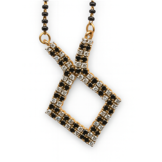 Contemporary Diamond Mangalsutra – 18 KT Gold