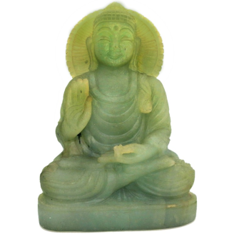 Indian Jade Buddha Idol with Certificate