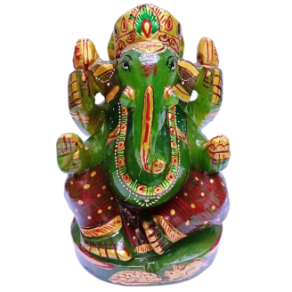Natural Ganesh Green Aventurine Stone