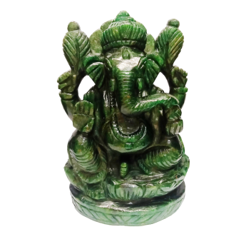 Beautiful Natural Green Aventurine Ganesha Statue