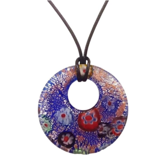 Flower Design Murano Glass Pendant